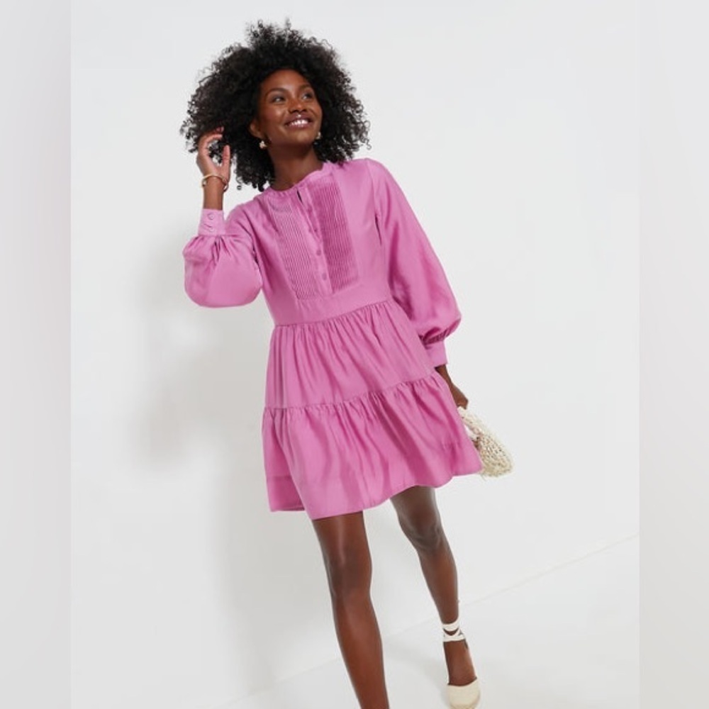 HYACINTH HOUSE Tuckernuck Pink Amie Mini Dress Small NWT!